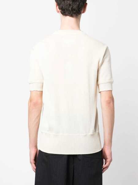 Pulovere Maison Margiela Wool Blend Sweater WHITE Barbati (BM 9574007) 4