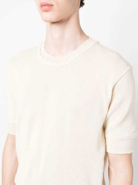 Pulovere Maison Margiela Wool Blend Sweater WHITE Barbati (BM 9574007) 5