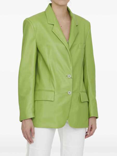 Jachete Salvatore Santoro Lime Leather Jacket GREEN Femei (BM 9574088) 2