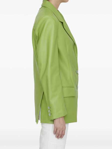 Jachete Salvatore Santoro Lime Leather Jacket GREEN Femei (BM 9574088) 3