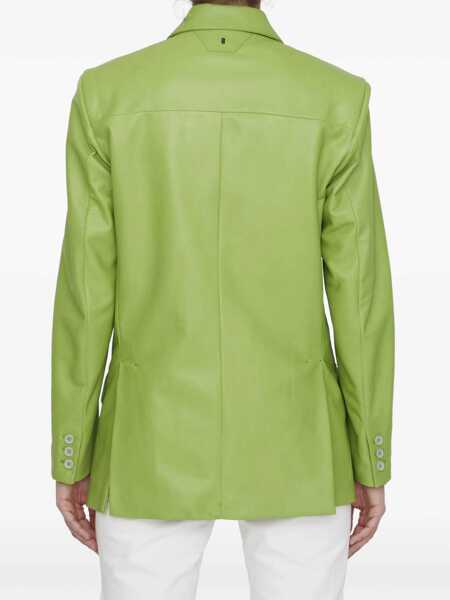 Jachete Salvatore Santoro Lime Leather Jacket GREEN Femei (BM 9574088) 4