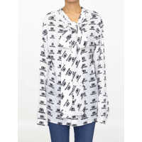 Camasi Jacquard Silk Shirt Femei