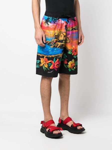 Pantaloni scurti Dolce & Gabbana Bermuda Shorts With Sunset Print MULTICOLOUR Barbati (BM 9574403) 3