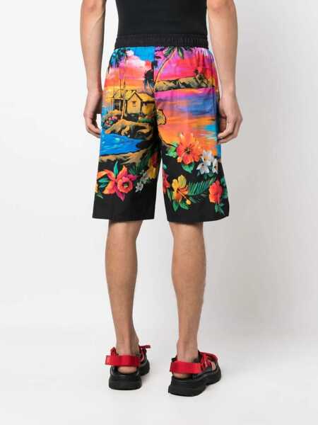 Pantaloni scurti Dolce & Gabbana Bermuda Shorts With Sunset Print MULTICOLOUR Barbati (BM 9574403) 4