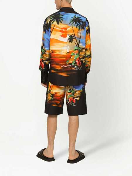 Camasi casual Dolce & Gabbana Hawaii Print Shirt MULTICOLOUR Barbati (BM 9574421) 4