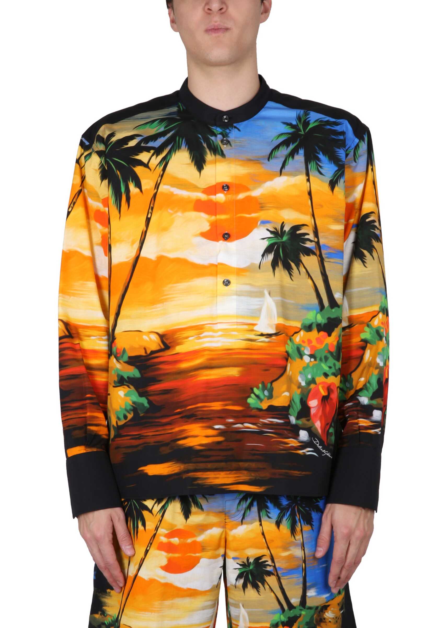 Dolce & Gabbana Hawaii Print Shirt MULTICOLOUR