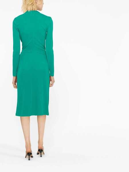 Rochii elegante Alberta Ferretti V-Neck Dress GREEN Femei (BM 9574508) 4
