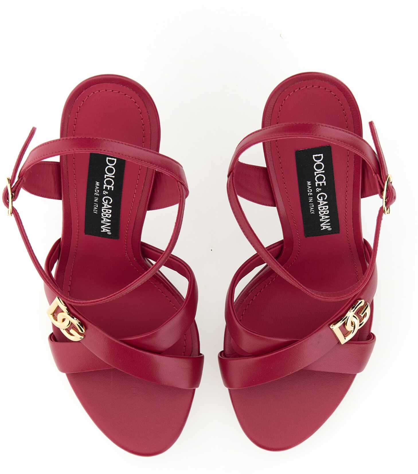 Dolce & Gabbana Dg Logo Sandal FUCHSIA
