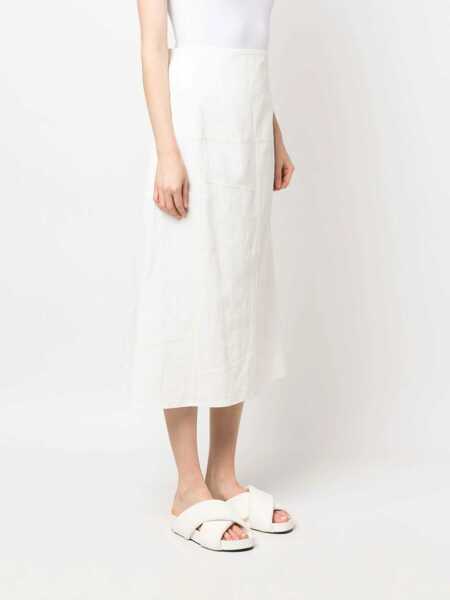 Fuste casual Jil Sander Cotton Skirt WHITE Femei (BM 9576722) 3