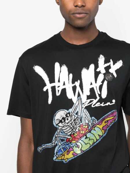 Tricouri Philipp Plein Crewneck T-Shirt BLACK Barbati (BM 9576743) 5