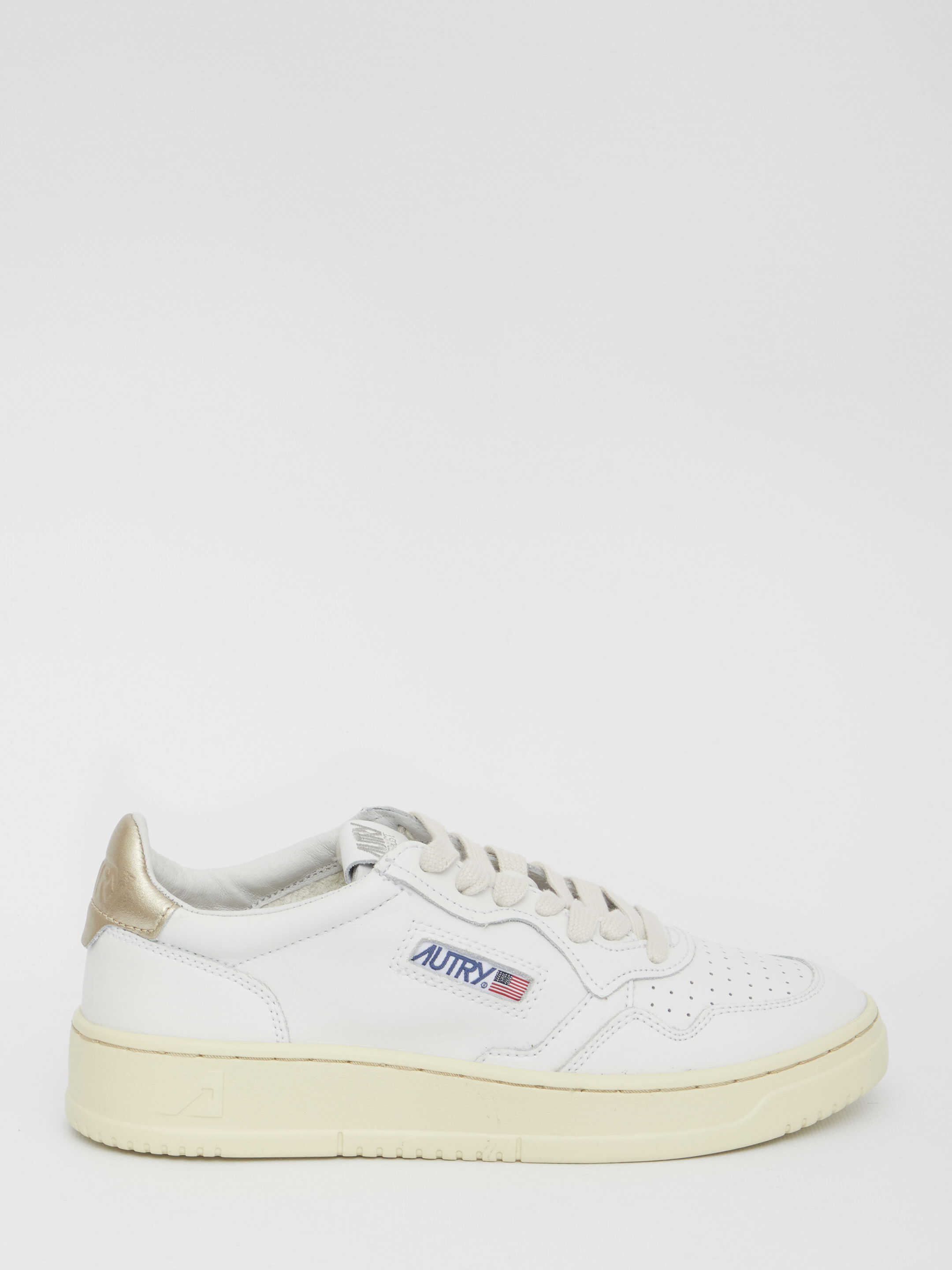 AUTRY Medalist And Gold Sneakers White
