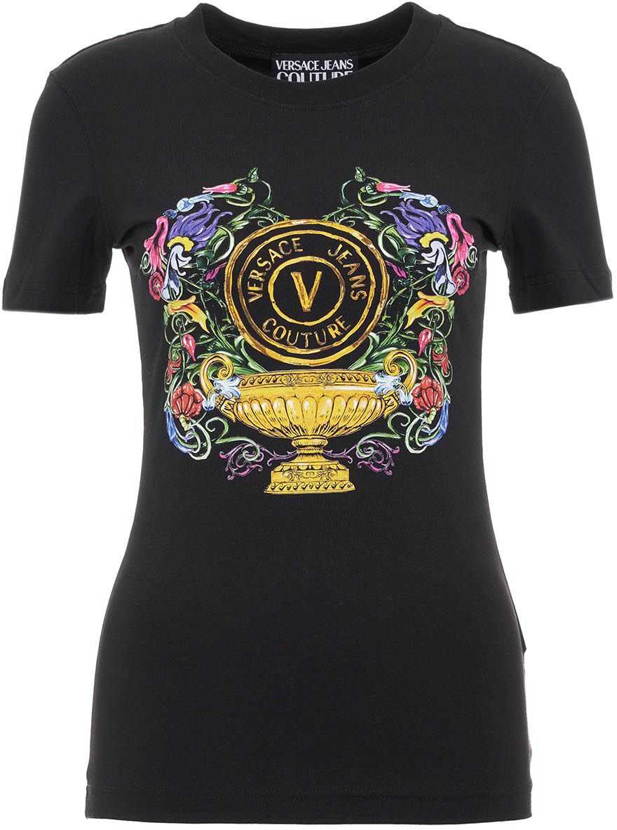 Versace T-shirt "V-Eblem Garden" Black