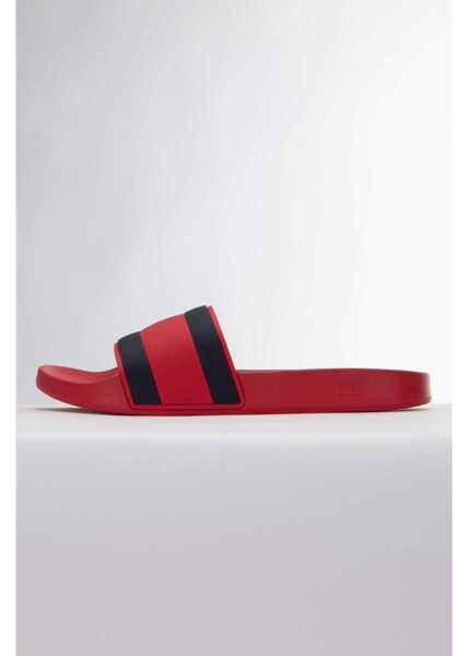 Slapi Tommy Hilfiger Rubber Th Flag Pool Slide Red Barbati (BM 9578549) 4