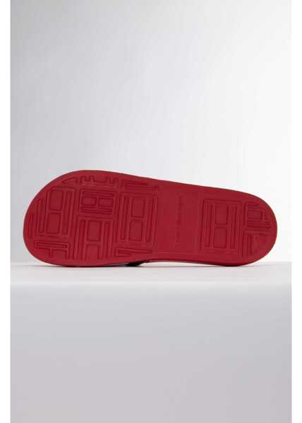Slapi Tommy Hilfiger Rubber Th Flag Pool Slide Red Barbati (BM 9578549) 5
