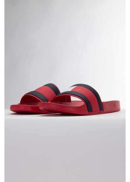 Slapi Tommy Hilfiger Rubber Th Flag Pool Slide Red Barbati (BM 9578549) 6