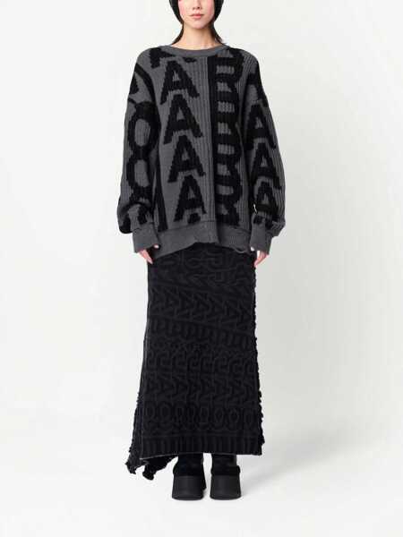 Pulovere casual Marc Jacobs Distressed Shirt CHARCOAL Femei (BM 9578609) 2