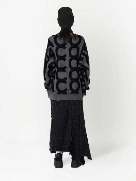 Pulovere casual Marc Jacobs Distressed Shirt CHARCOAL Femei (BM 9578609) 4