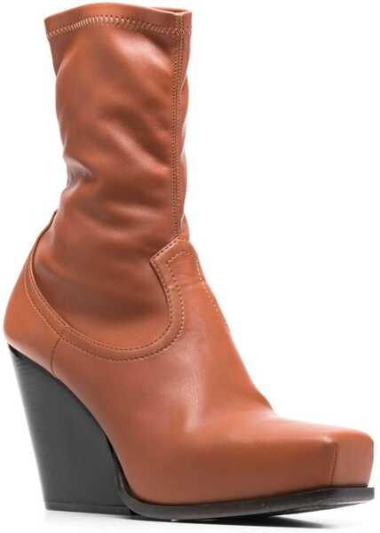 Cizme scurte Stella McCartney Cowboy Boots BROWN Femei (BM 9578801) 2