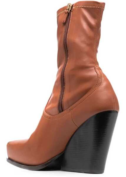 Cizme scurte Stella McCartney Cowboy Boots BROWN Femei (BM 9578801) 3