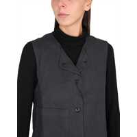 Veste casual Dama - Veste casual Margaret Howell Wool And Cotton Vest CHARCOAL Femei (BM 9578834) - B-mall.ro