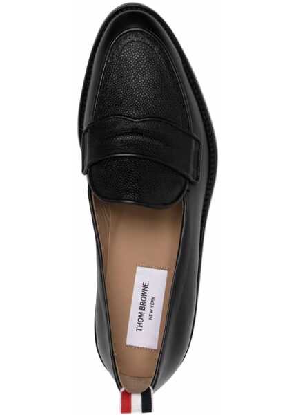 Mocasini Thom Browne Varsity Penny Loafer BLACK Barbati (BM 9578882) 4