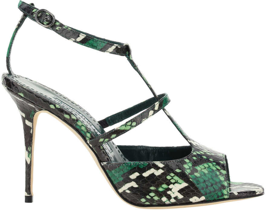 Manolo Blahnik Zeinatsnake Sandals YPRI