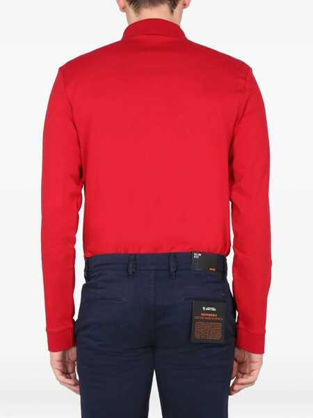 Tricouri Polo Hugo Boss Polo With Logo Embroidery RED Barbati (BM 9579644) 3
