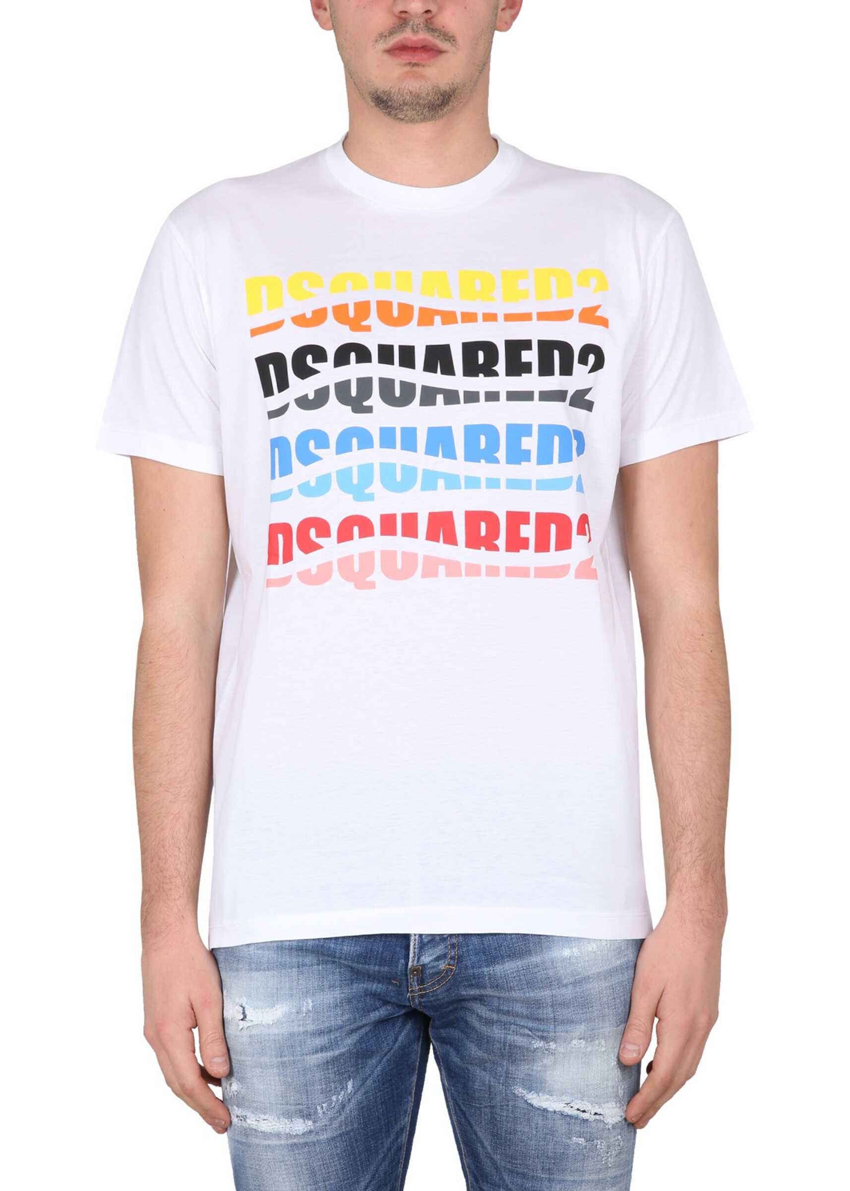 DSQUARED2 T-Shirt With Logo WHITE