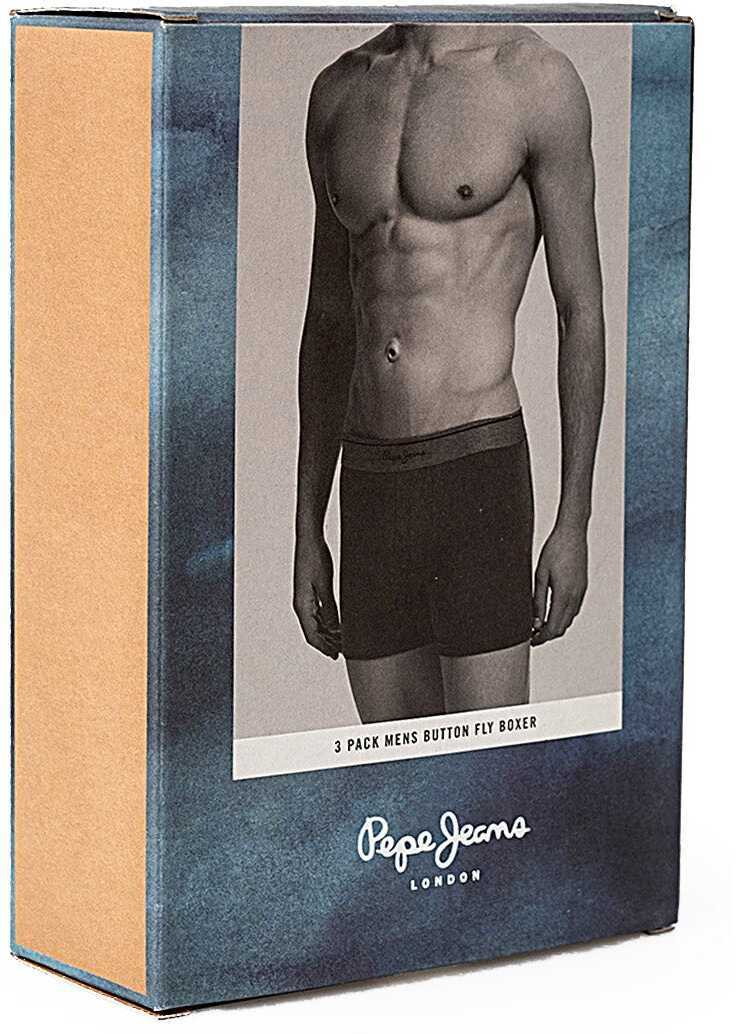 Chiloti Pepe Jeans Isaac 3-Pack PMU10059 Czarny Barbati (BM 9579887) 6