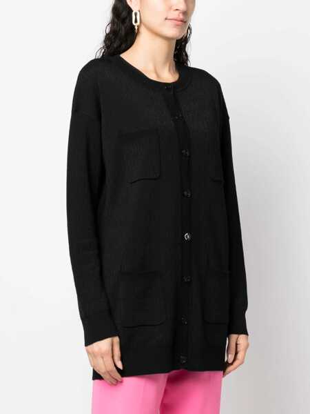 Cardigane Moschino Cardigan With Logo BLACK Femei (BM 9580070) 3