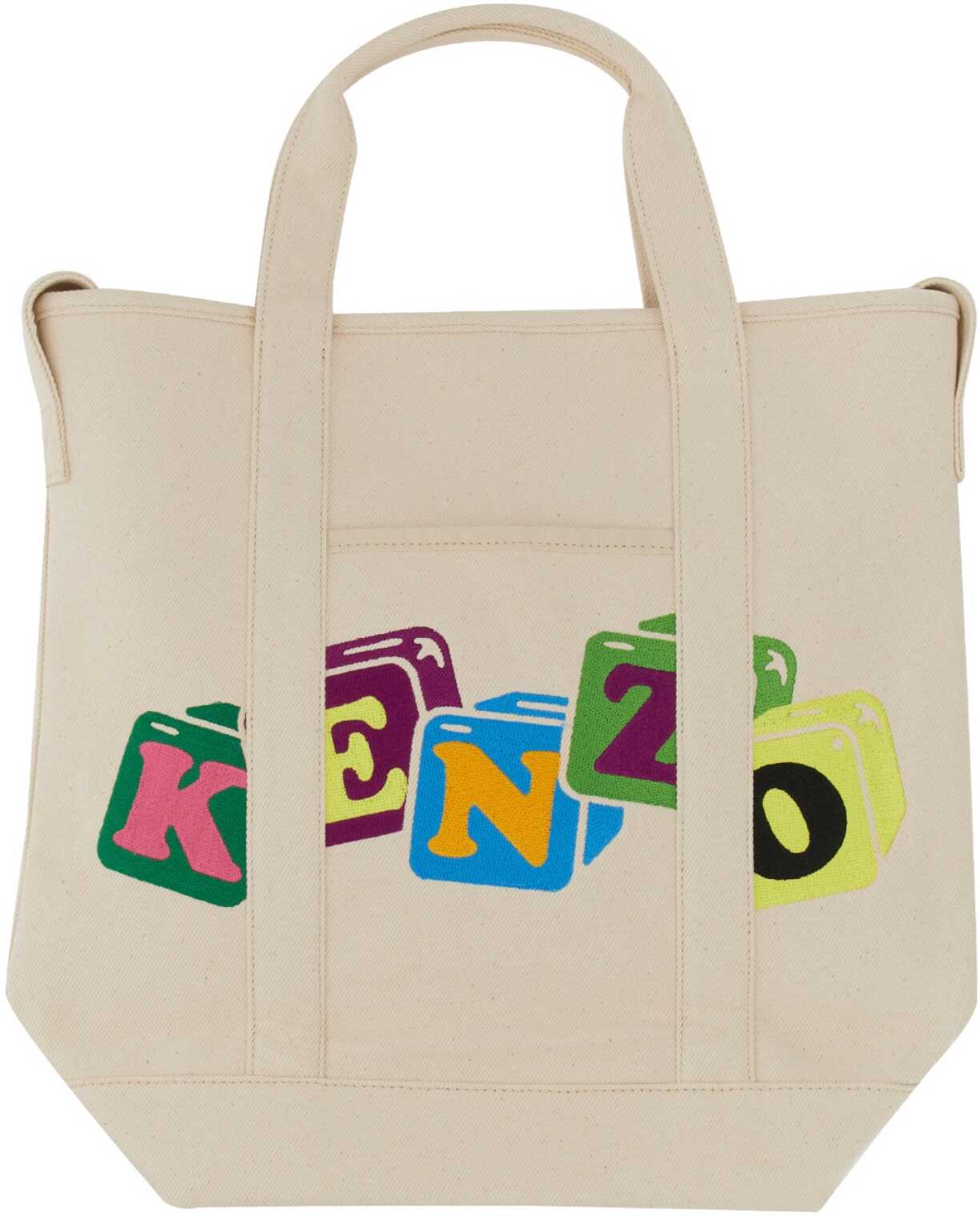 Kenzo Boke Blocks Tote Bag POWDER