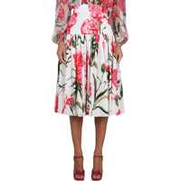 Fuste casual Carnation Print Longuette Skirt Femei