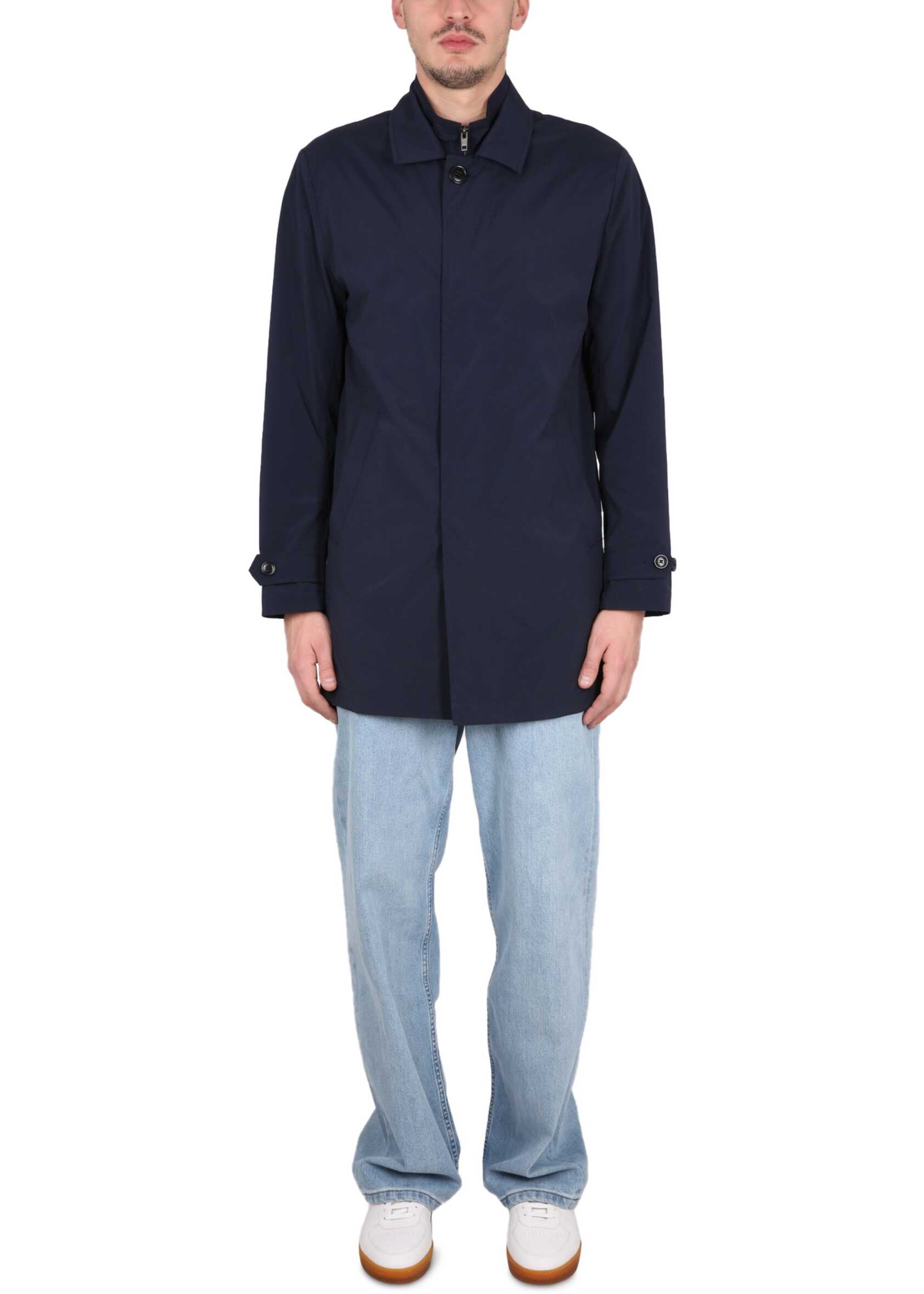 Fay Trench Morning Travel BLUE