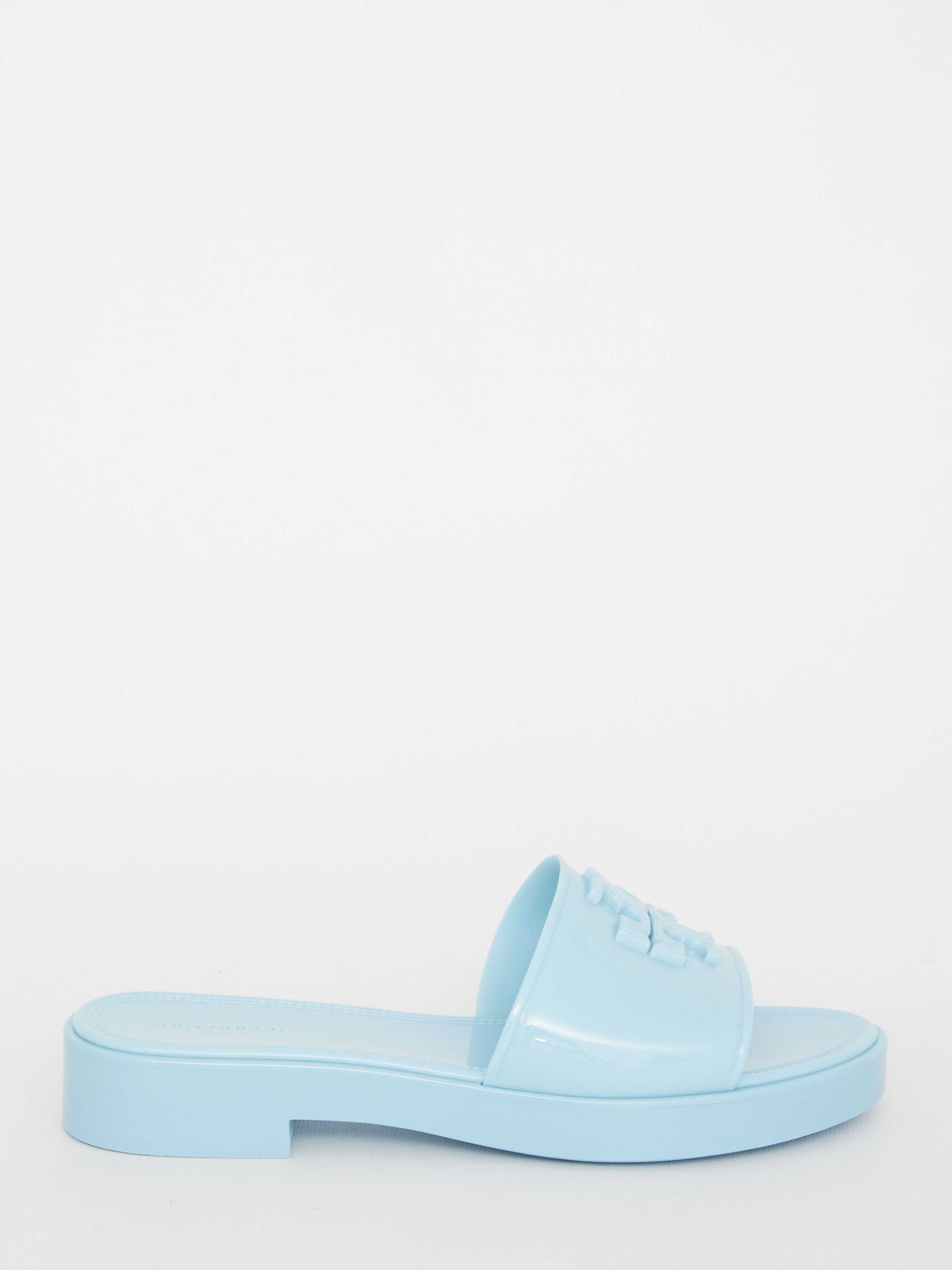 Tory Burch Eleanor Jelly Slide Sandals Light Blue