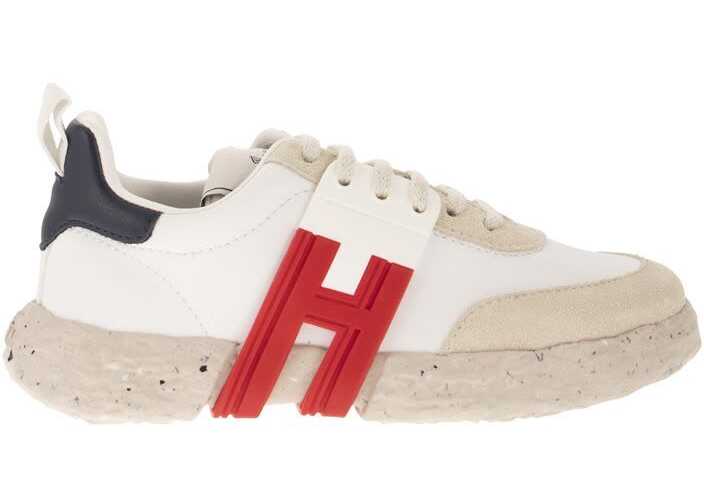 Hogan Boys Leather Sneakers WHITE