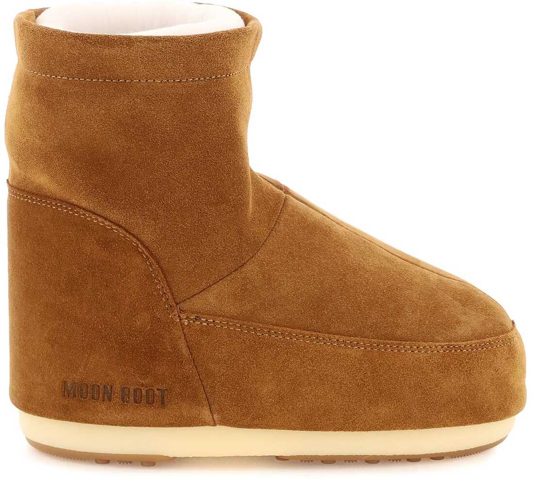 Moon Boot Icon Low Suede Snow Boots COGNAC