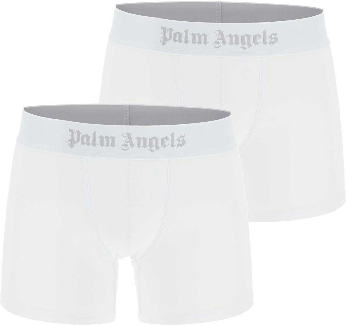 Palm Angels Logo Boxers Bi-Pack WHITE
