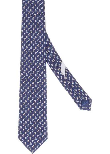 Cravate Barbati Ferragamo Tie With Doggie Print