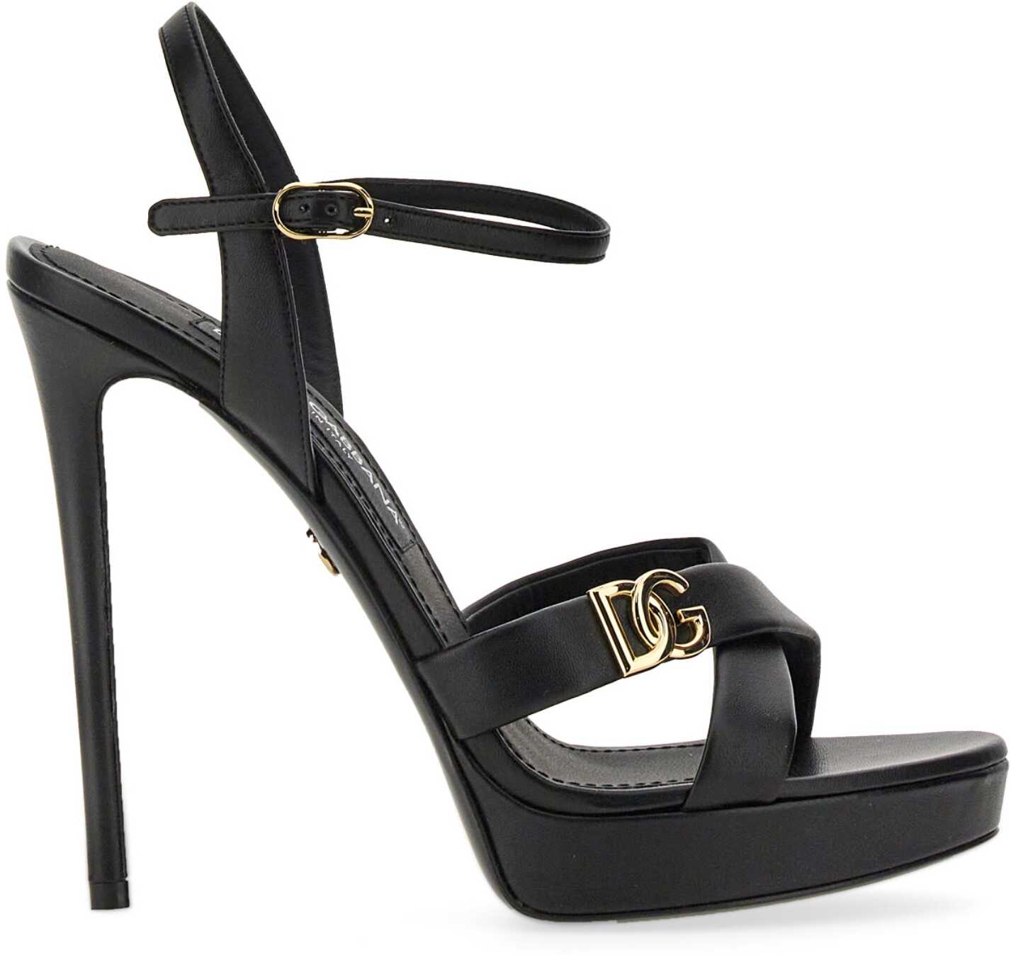 Dolce & Gabbana Dg Logo Sandal BLACK