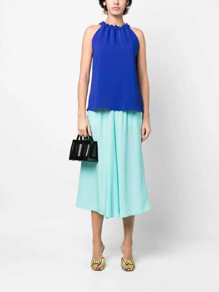 Bluze P.A.R.O.S.H. Sleeveless blouse Blue Femei (BM 9584951) 2