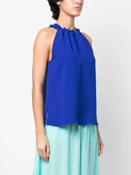 Bluze P.A.R.O.S.H. Sleeveless blouse Blue Femei (BM 9584951) 3