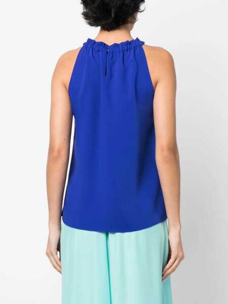 Bluze P.A.R.O.S.H. Sleeveless blouse Blue Femei (BM 9584951) 4