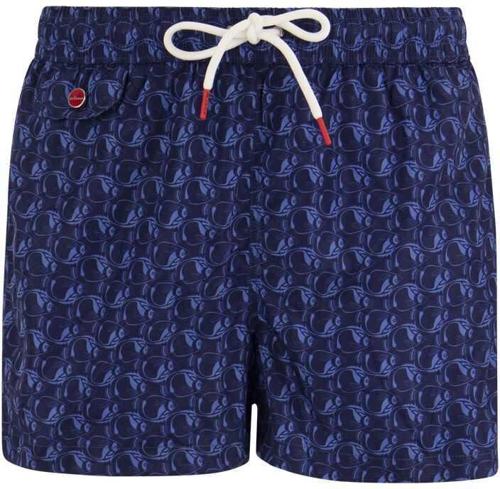 KITON Polyester Trunks BLUE