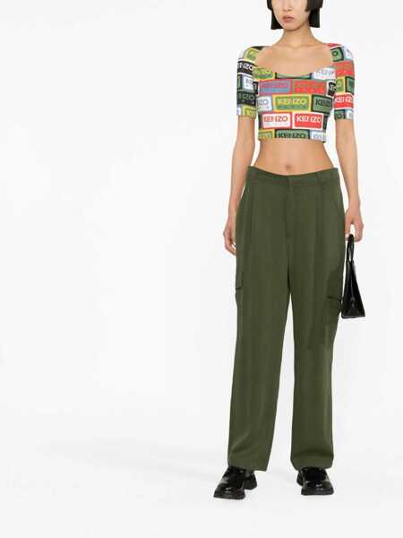 Bluze Kenzo Kenzo Labels Short Top MULTICOLOUR Femei (BM 9586127) 2