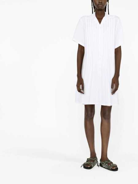 Rochii casual Kenzo Pleated Chemise Dress WHITE Femei (BM 9586139) 2