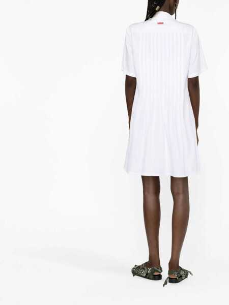 Rochii casual Kenzo Pleated Chemise Dress WHITE Femei (BM 9586139) 3