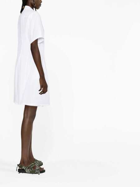Rochii casual Kenzo Pleated Chemise Dress WHITE Femei (BM 9586139) 4