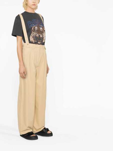 Pantaloni casual Kenzo Cargo Pants BEIGE Femei (BM 9586145) 4