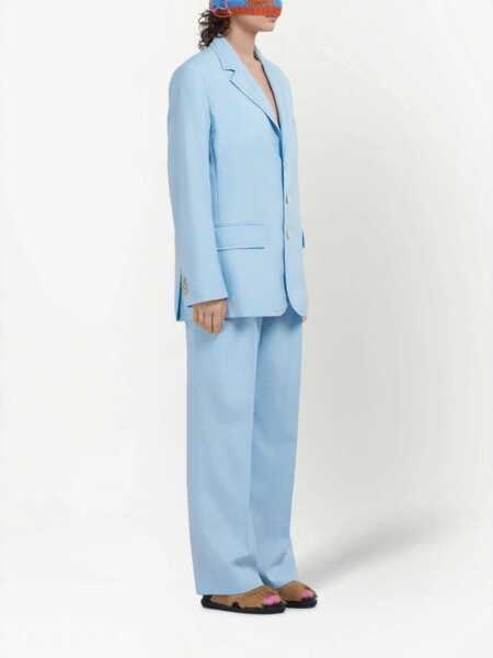 Sacouri Marni Cool Wool Long Blazer AZURE Femei (BM 9586205) 2