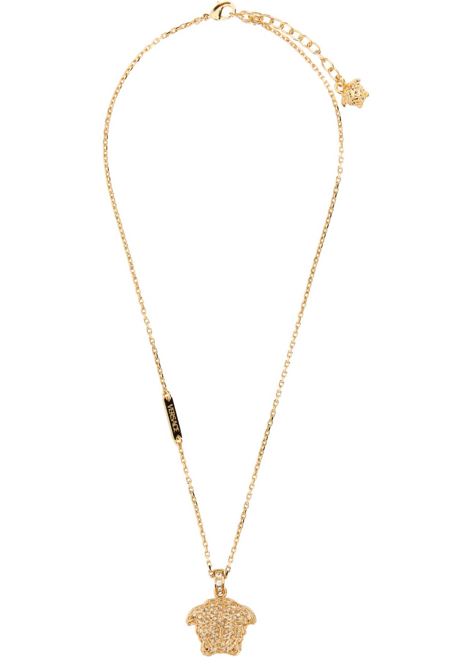 Versace Metal Logo Necklace GOLD